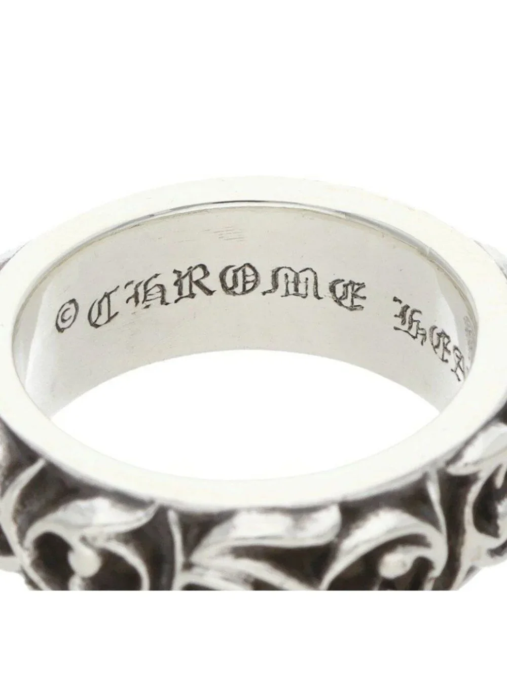 Chrome Hearts Etrnity Vine Band Eternity Silver Ring